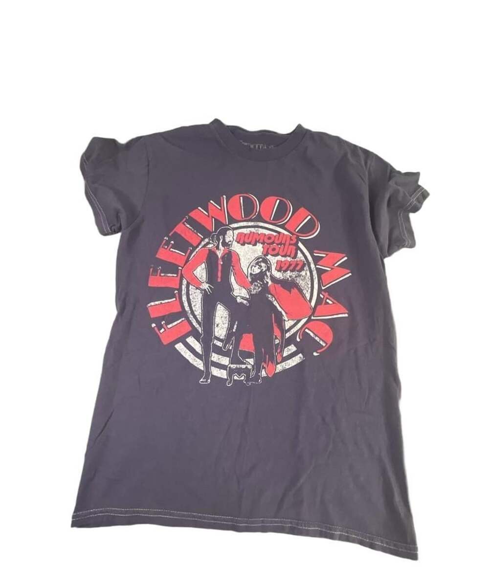 Fleetwood Mac Rumours Tour 1977 T-Shirt Size XS Gray Graphic Band Tee